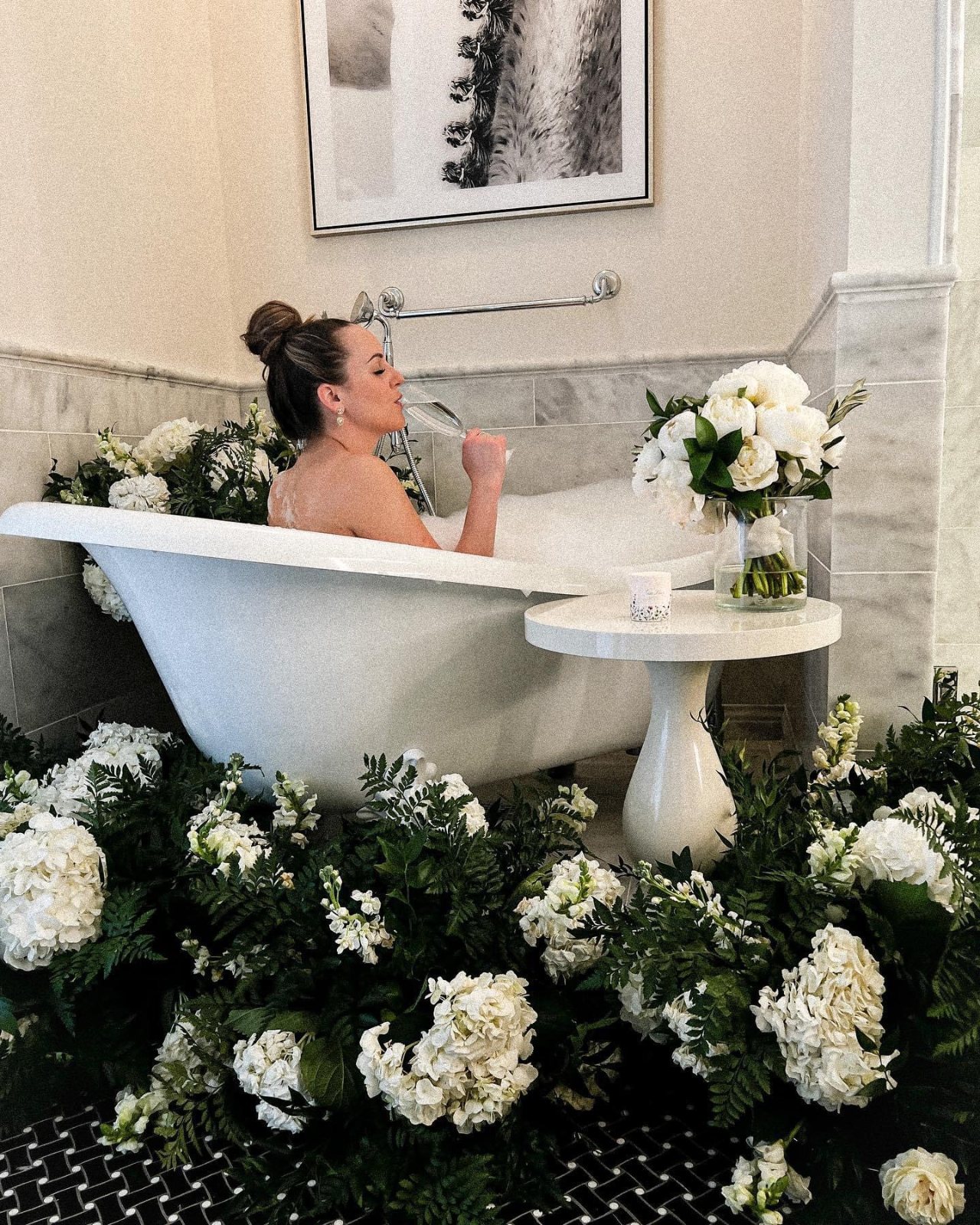 Mobile beauty setup in the bridal suite at the venue — The Bronze Lily, St. Petersburg, FL
