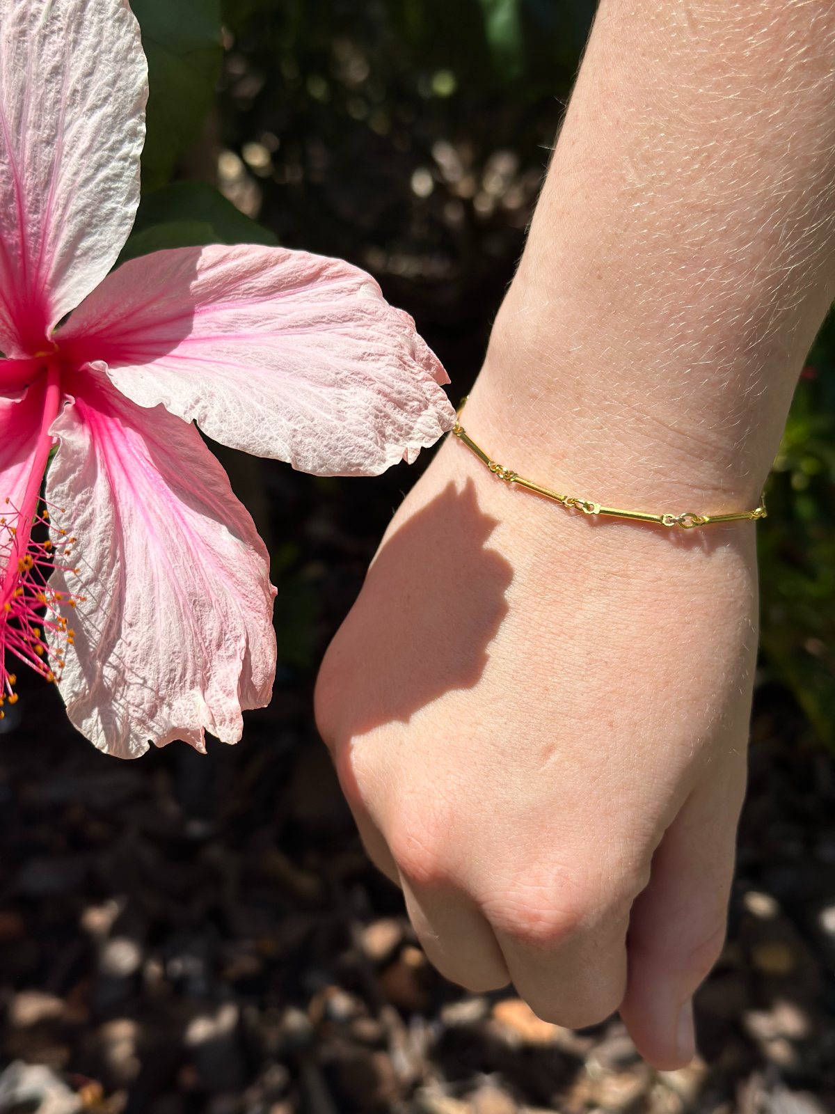Welded permanent chain — waterproof and shower-friendly — The Bronze Lily, St. Petersburg, FL